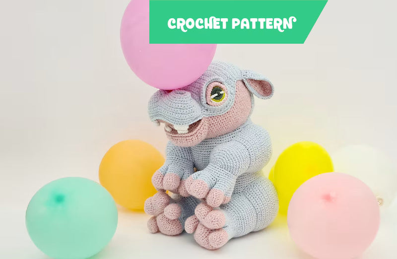 Helium the Hippo | amigurumi pattern