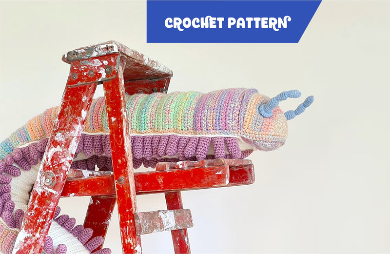 Shuttle the Shongololo | no-sew amigurumi pattern