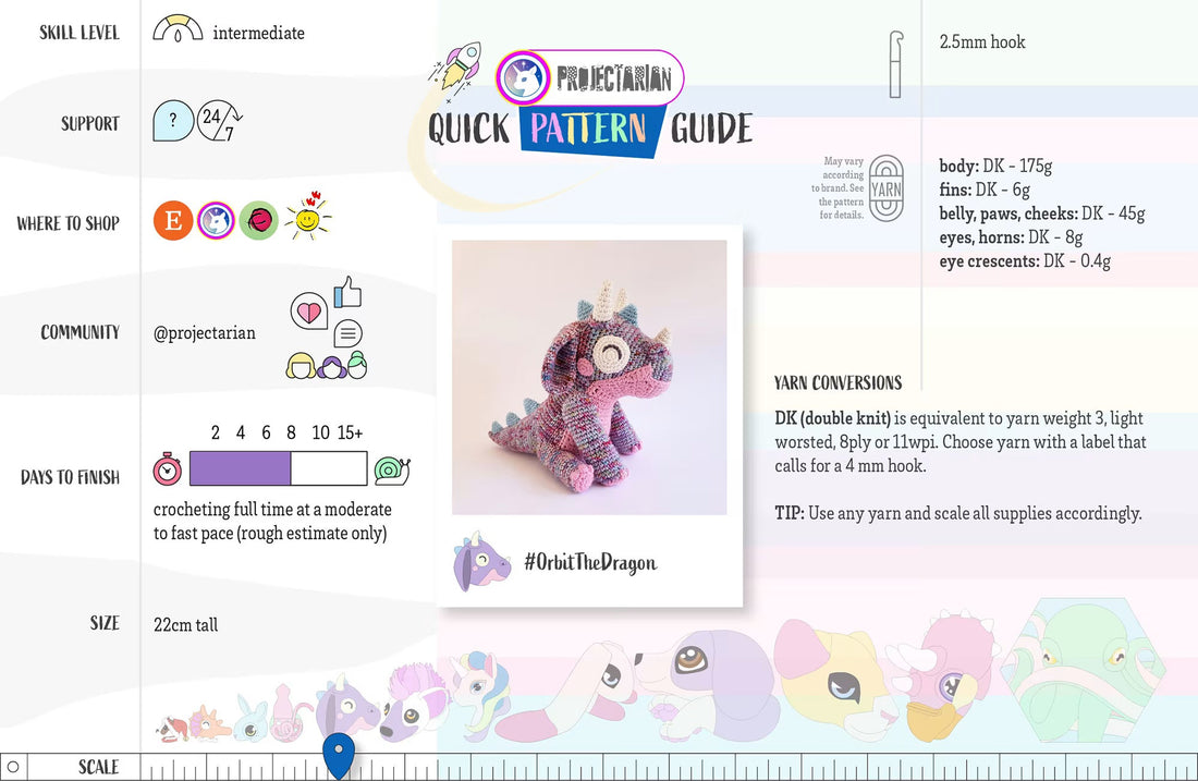 Orbit the Dragon | crochet pattern