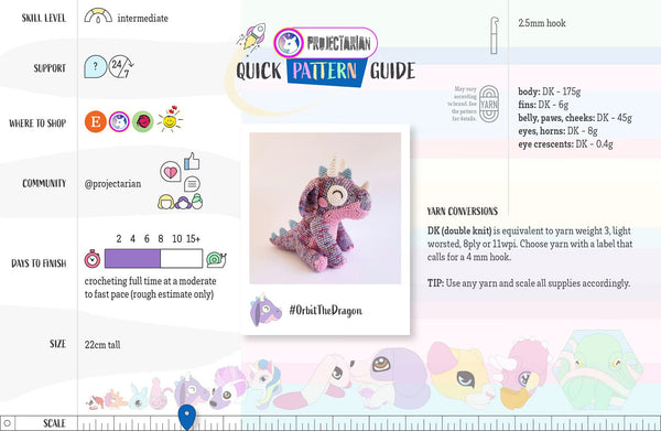 Orbit the Dragon | crochet pattern
