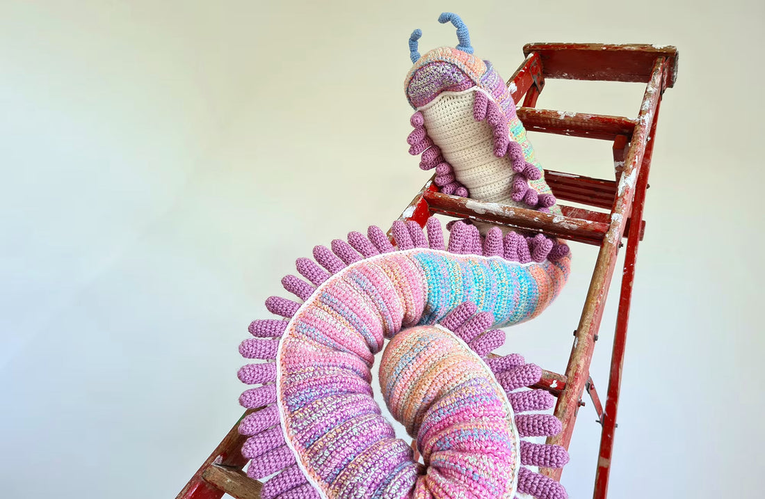 Shuttle the Shongololo | no-sew amigurumi pattern