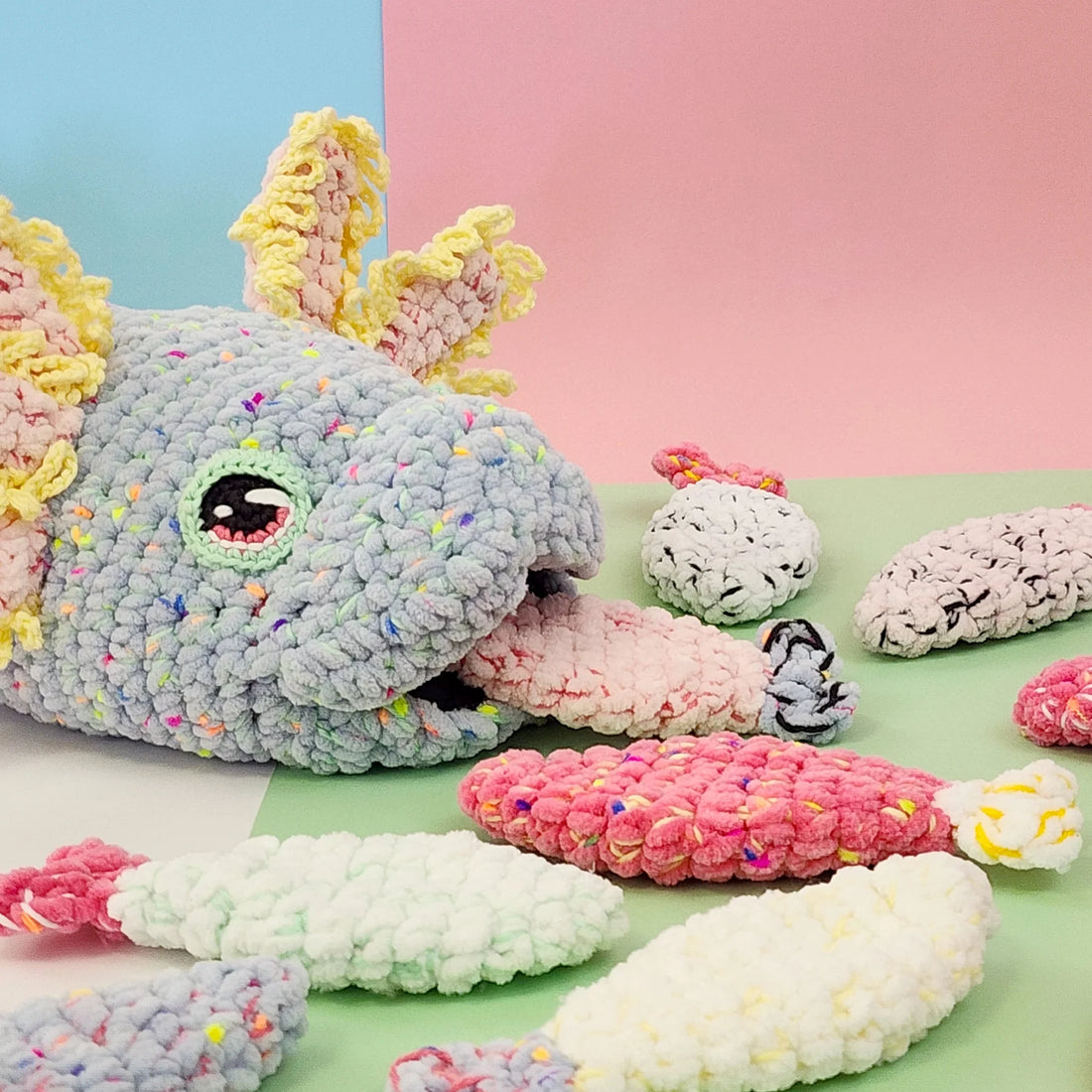 Gumdrop & Juju (Underwater Tails) | reversible amigurumi – with Hobbii