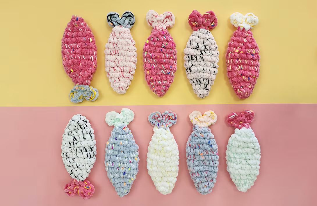 Gumdrop & Juju (Underwater Tails) | reversible amigurumi – with Hobbii