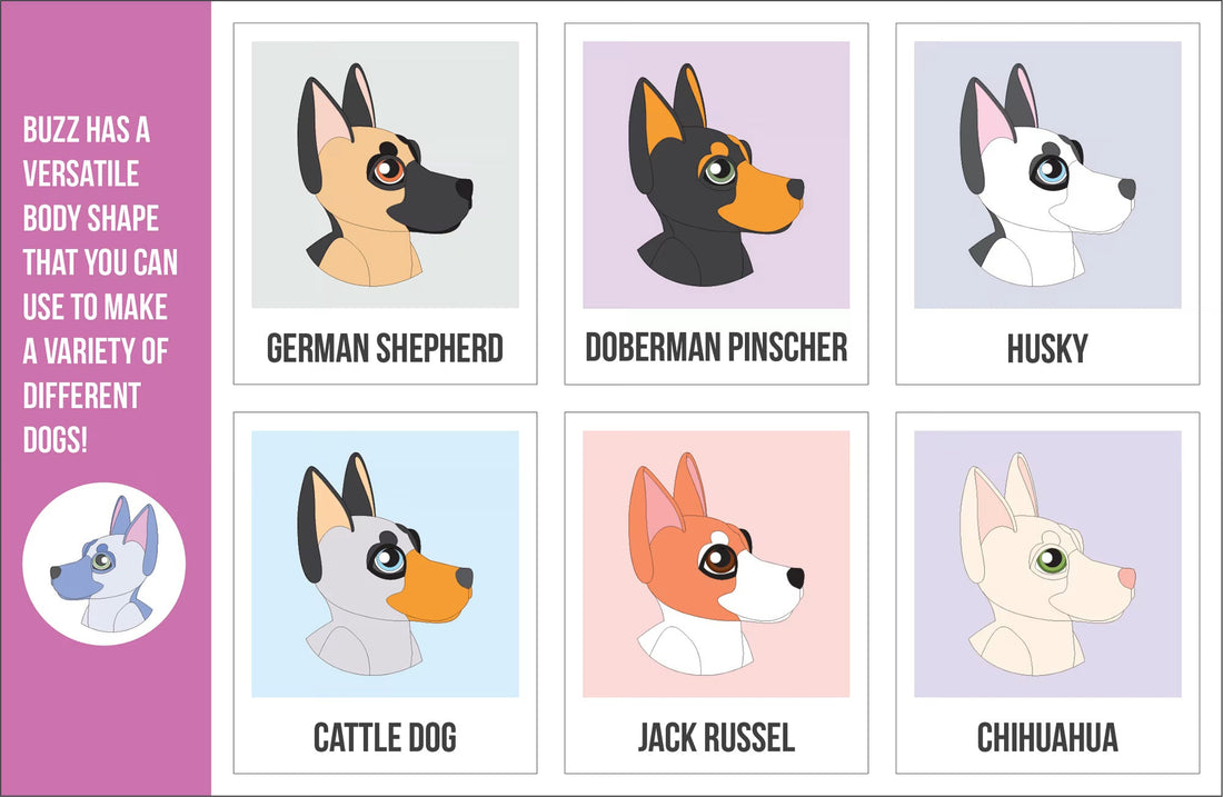 Buzz the German Shepherd | amigurumi puppy pattern