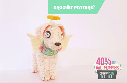 Halo the Labrador | amigurumi puppy pattern