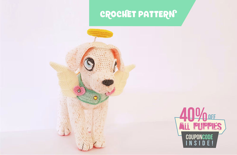 Halo the Labrador | amigurumi puppy pattern