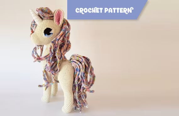 Comet the Unicorn | deluxe pony/horse crochet pattern